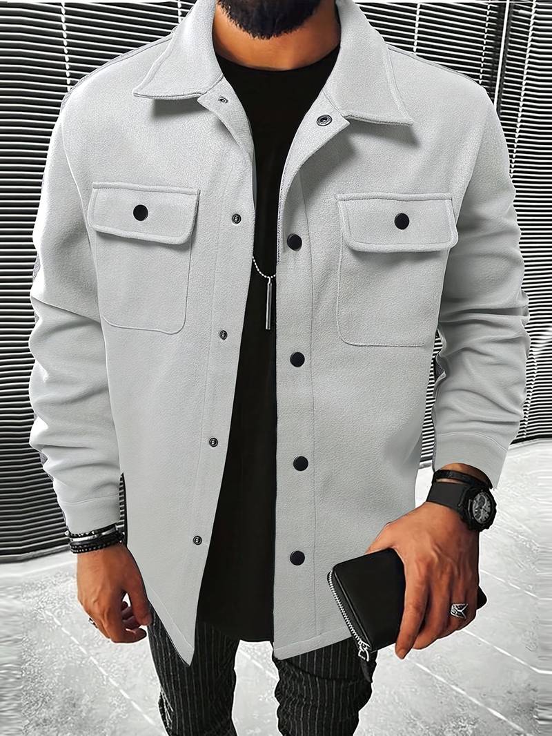 Luca | Chemise en laine luxueuse pour un look élégant