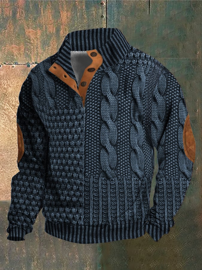 Aurélien™ | Pull boutonné décontracté en tricot
