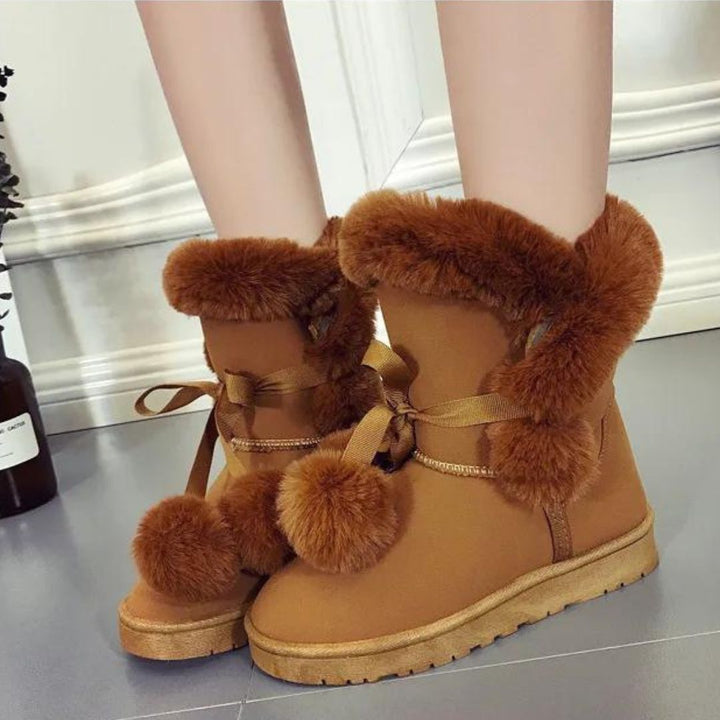 Bottes élégantes en fourrure pour femmes - Ina Fashion