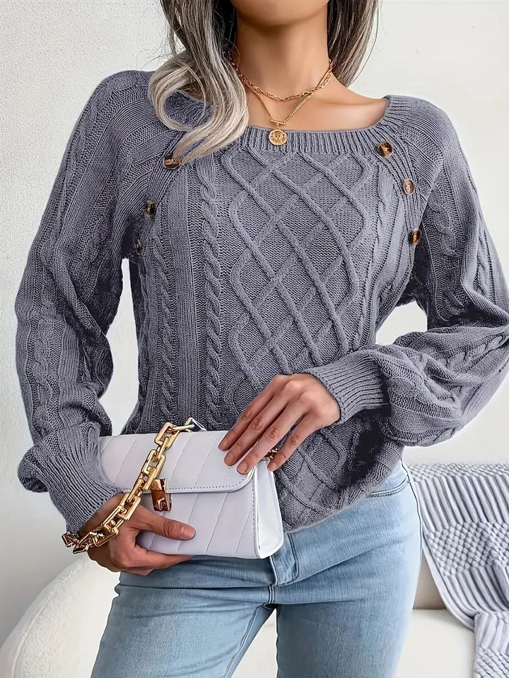 Leny - Pull tendance à col rond pour un confort optimal