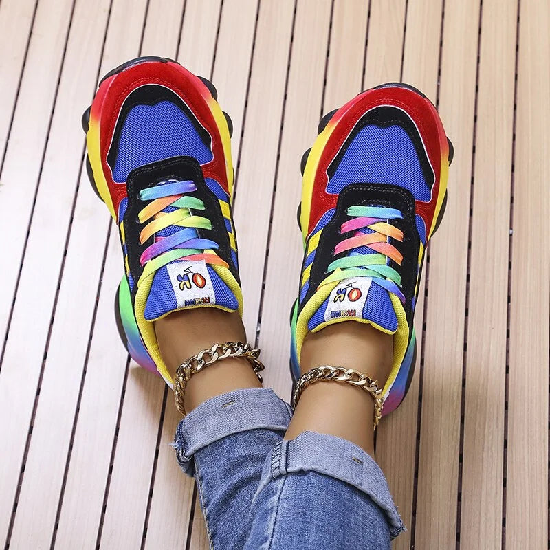 Eva | Lampes de baskets tendance et vivifiantes au design multicolore