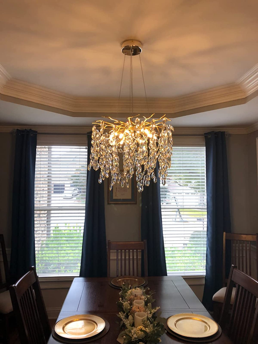 Lustre de luxe en cristal français pour une atmosphère élégante