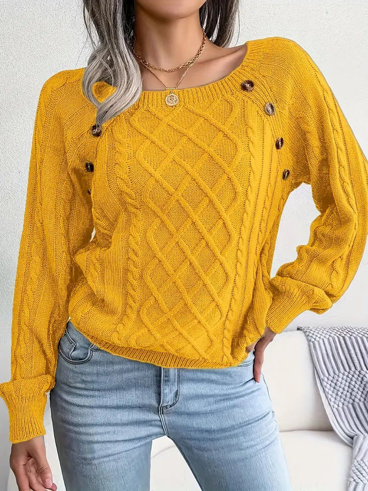 Leny - Pull tendance à col rond pour un confort optimal
