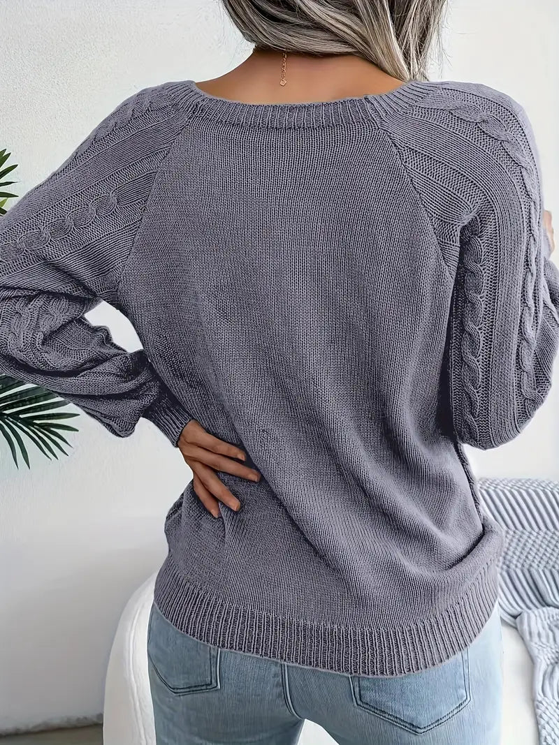 Leny - Pull tendance à col rond pour un confort optimal
