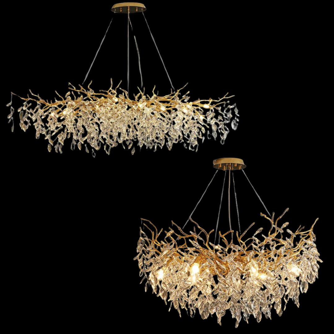 Lustre de luxe en cristal français pour une atmosphère élégante