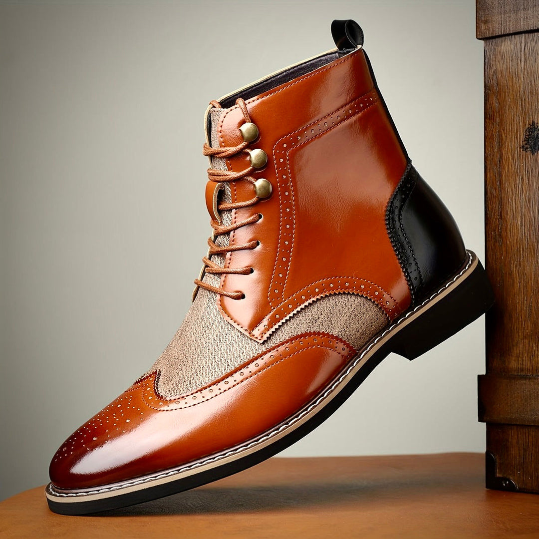 Bottes en cuir Oxford Hawk Premium pour un confort élégant