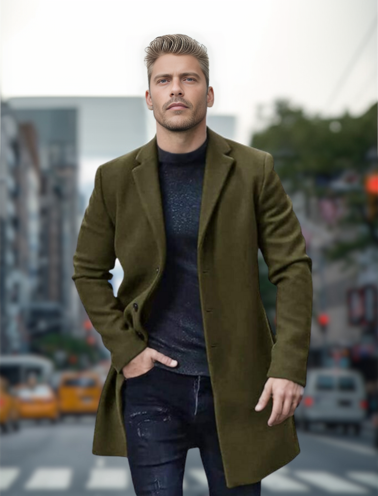 Veste longue élégante et confortable pour hommes