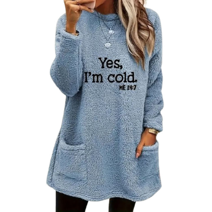 Aurelia | Pull long duveteux de luxe pour femme | Teddy Look