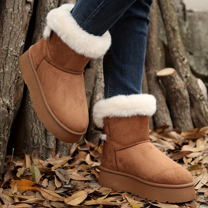 Ella | Bottes d'hiver de luxe avec doublure souple dans des couleurs unies élégantes