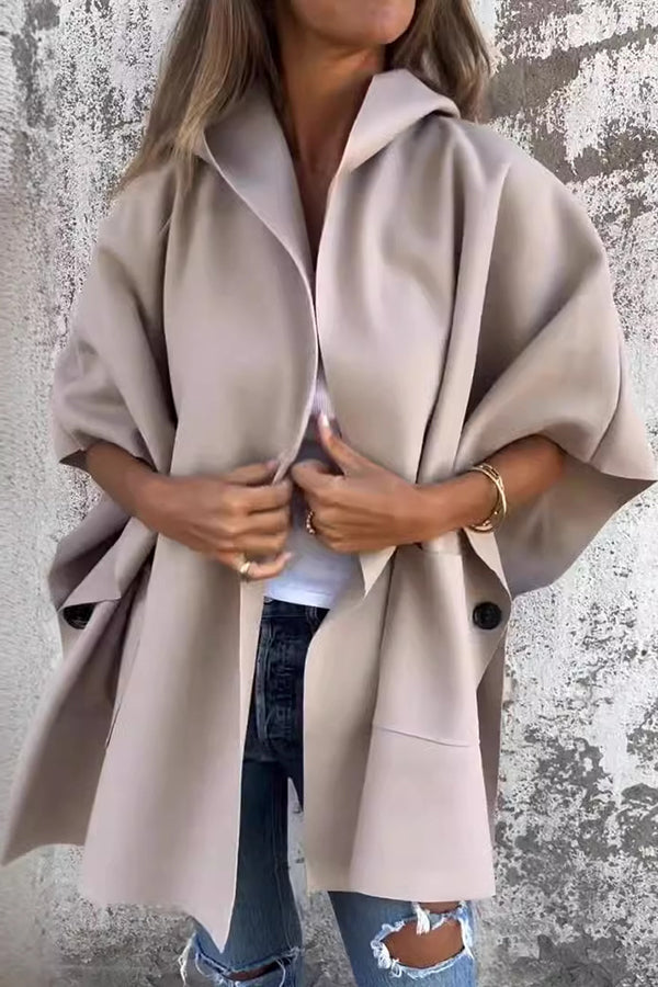Nienke | Manteau à capuche tendance avec motif de cape