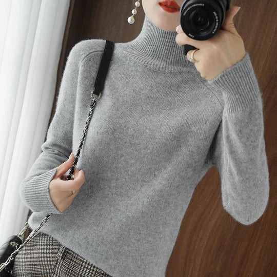 Faustina - Élégant pull à col roulé pour femme pour un look sophistiqué