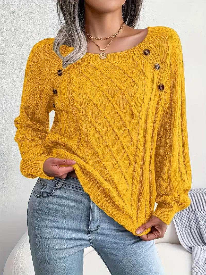 Leny - Pull tendance à col rond pour un confort optimal