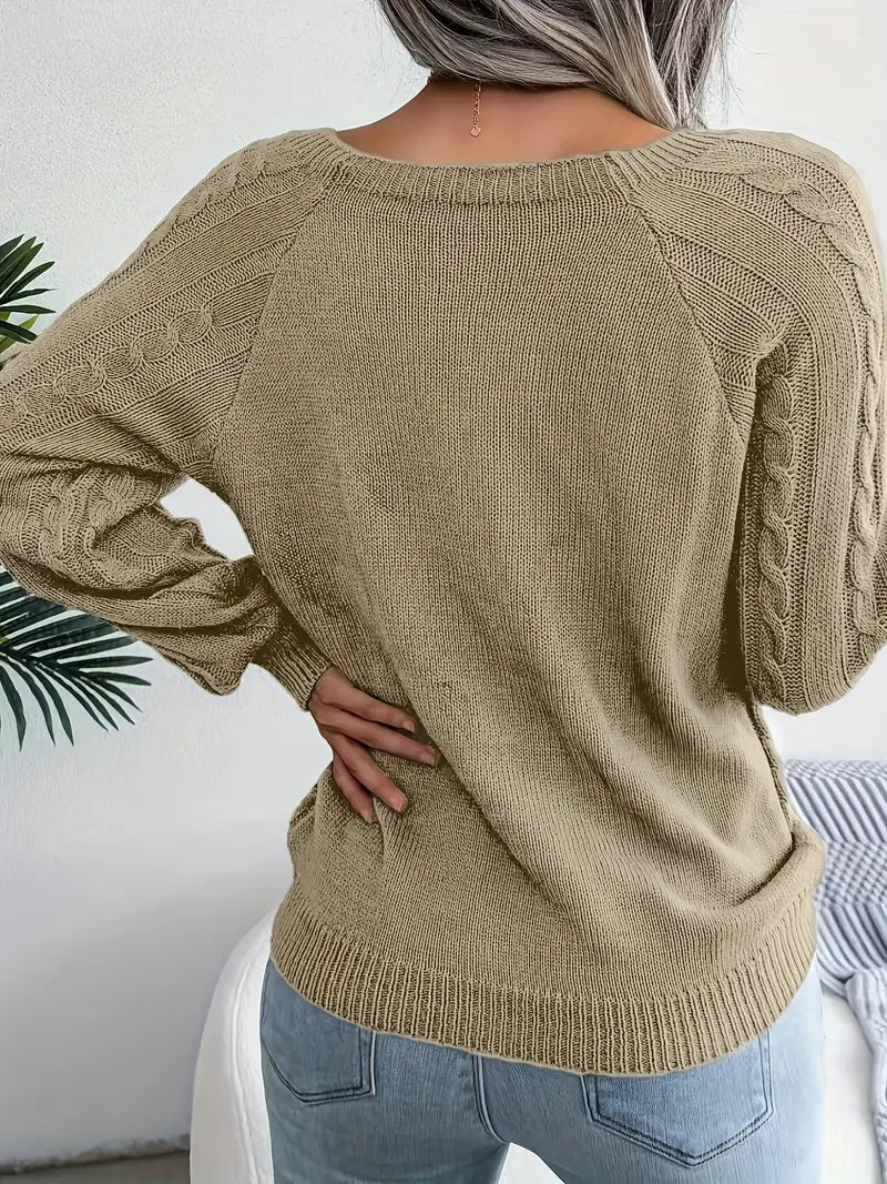 Leny - Pull tendance à col rond pour un confort optimal