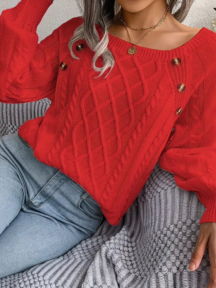 Leny - Pull tendance à col rond pour un confort optimal