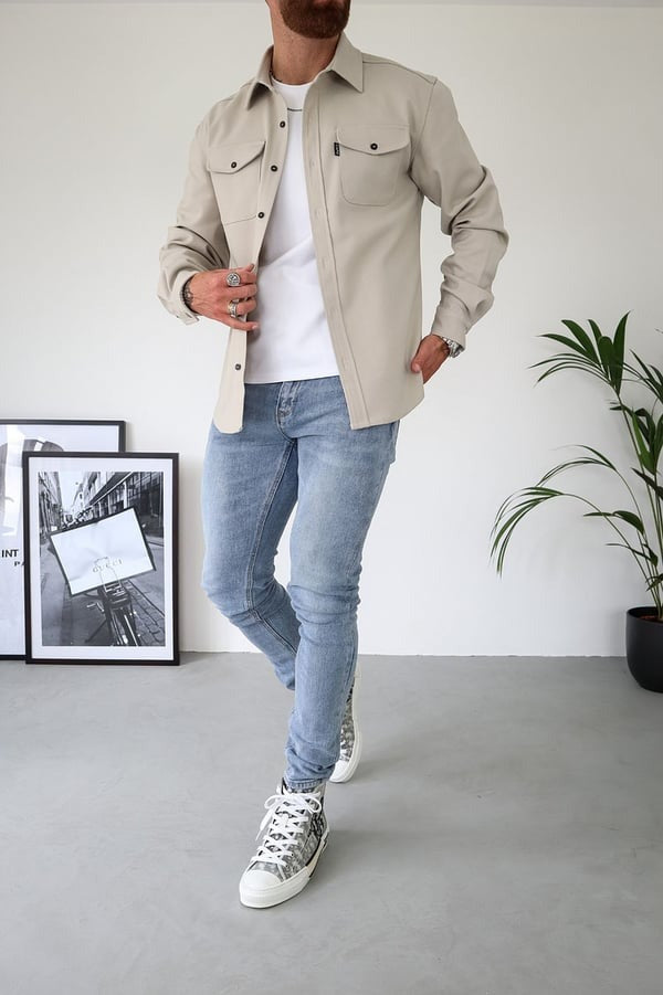 Veste chemise élégante avec boutons de Ozuna