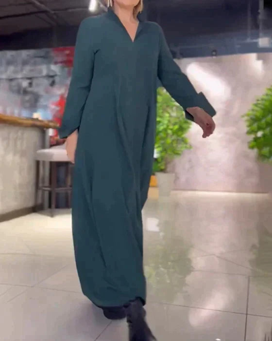 Thérèse™ - Robe polo longue avec fente