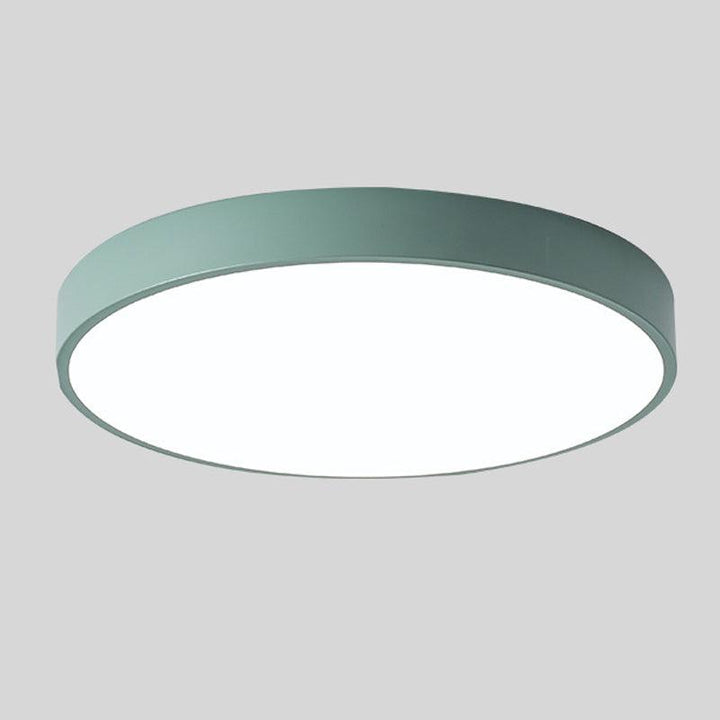 Plafonnier scandinave rond en bois au design macaron