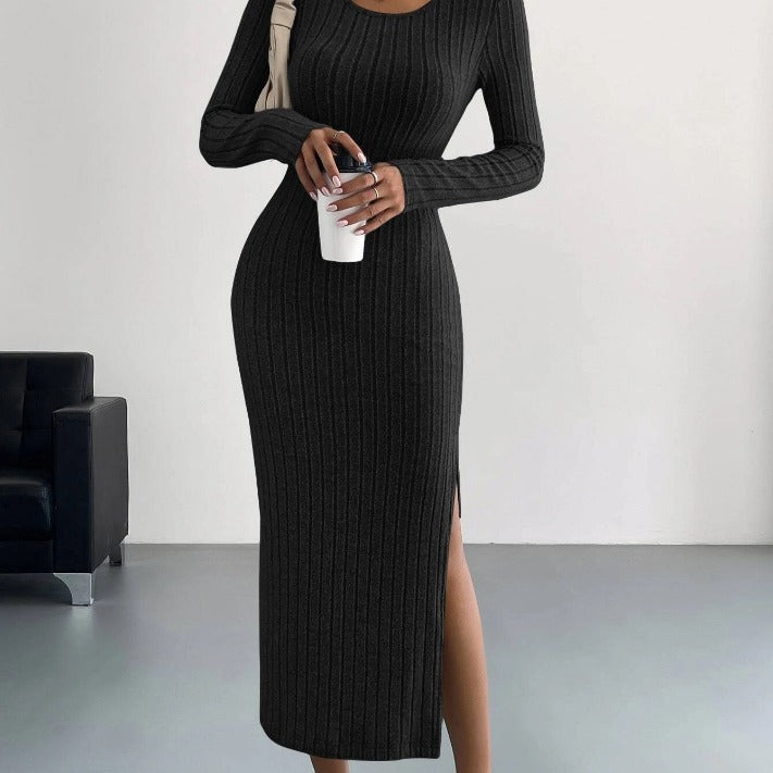 Noah | Robe longue élégante en tricot pour femmes