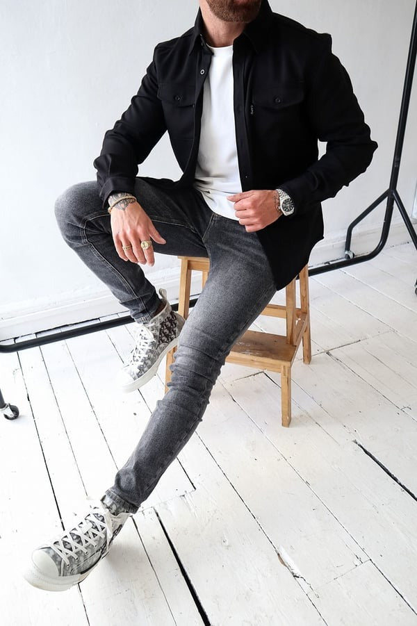 Veste chemise élégante avec boutons de Ozuna