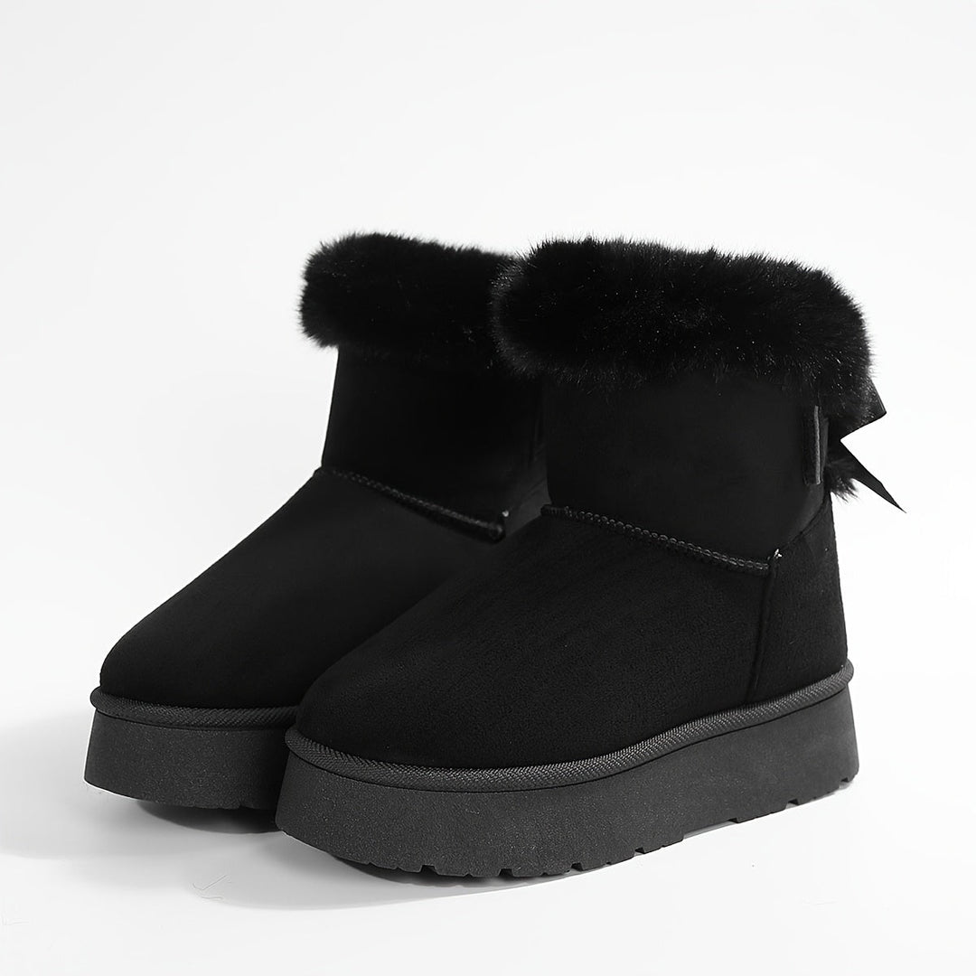 Ella | Bottes d'hiver de luxe avec doublure souple dans des couleurs unies élégantes