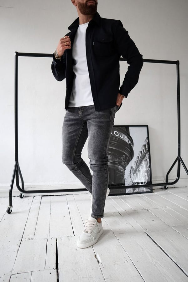 Veste chemise élégante avec boutons de Ozuna