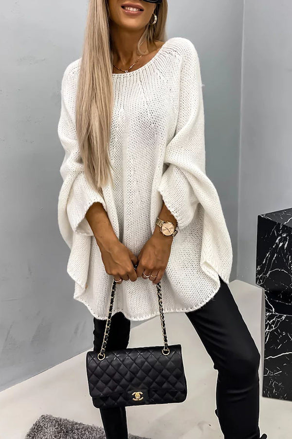 Froukje - Pull élégant pour femmes avec manches chauve-souris chic