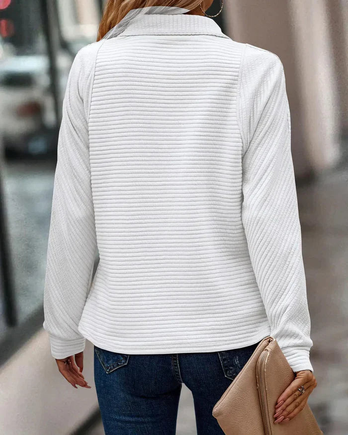 Maloi - Pull élégant à col en V pour femmes, la fusion idéale de l'élégance et du confort