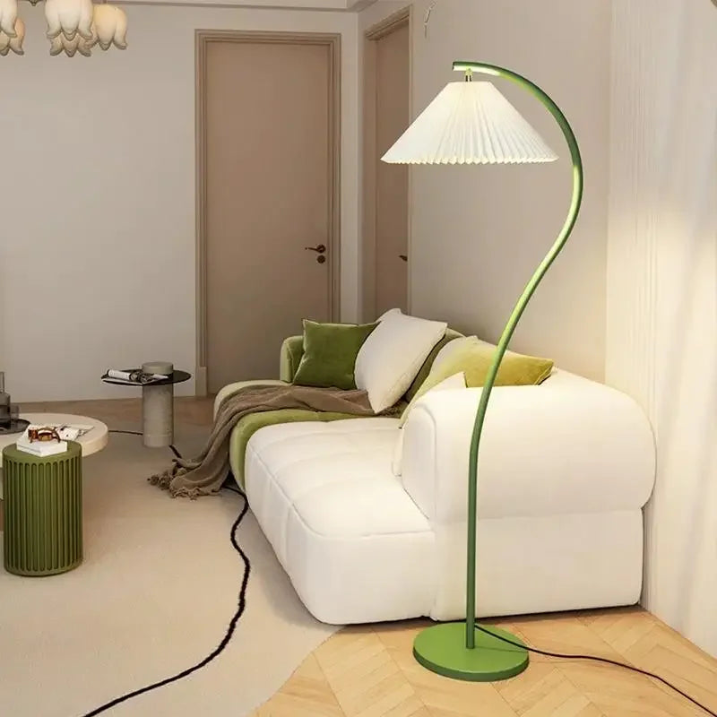 Lampadaire LED en tissu - Design moderne