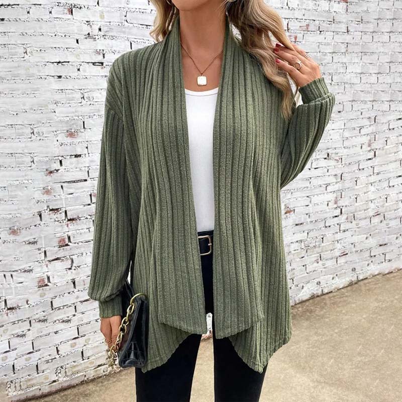 Cardigan décontracté en tricot chic