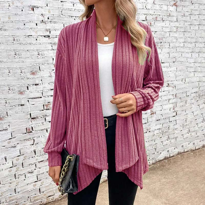 Cardigan décontracté en tricot chic