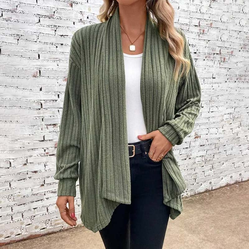 Cardigan décontracté en tricot chic