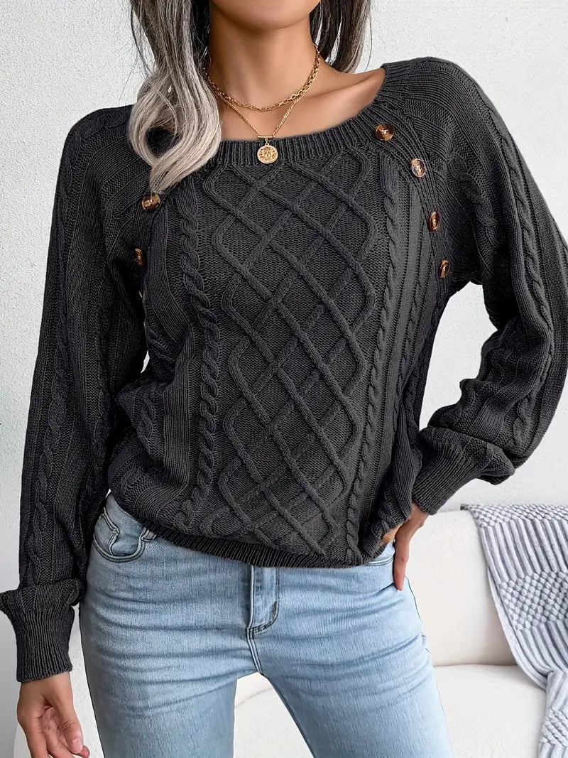 Leny - Pull tendance à col rond pour un confort optimal