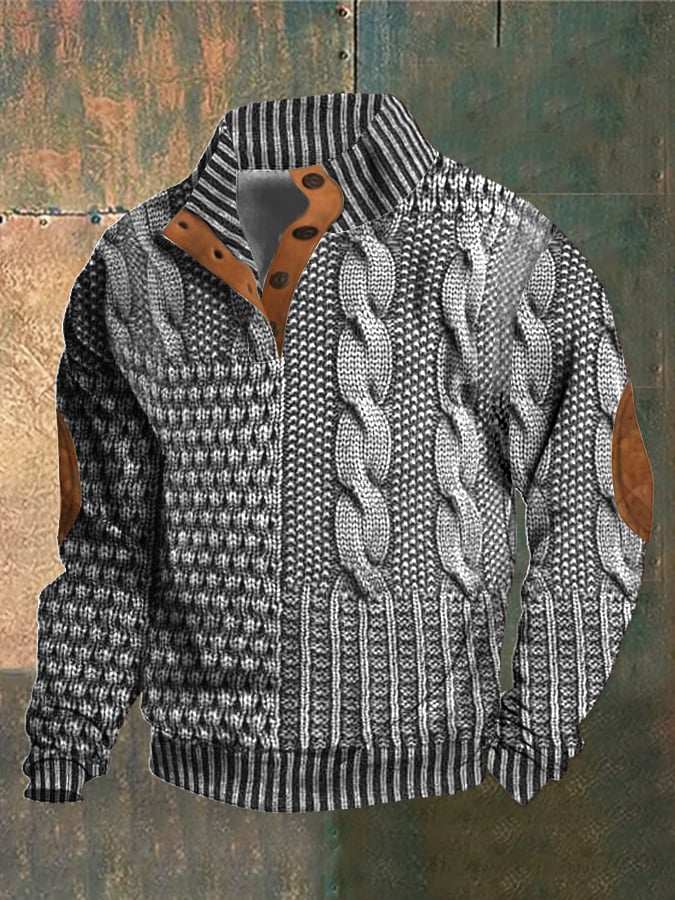 Aurélien™ | Pull boutonné décontracté en tricot