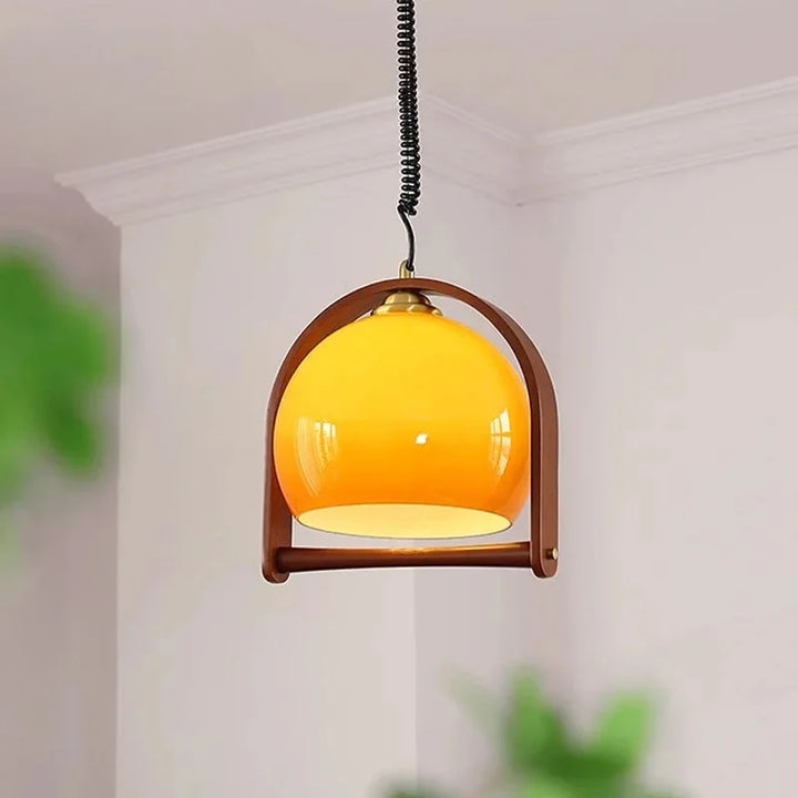 Lampes pendantes en bois Chic Vintage Bauhaus