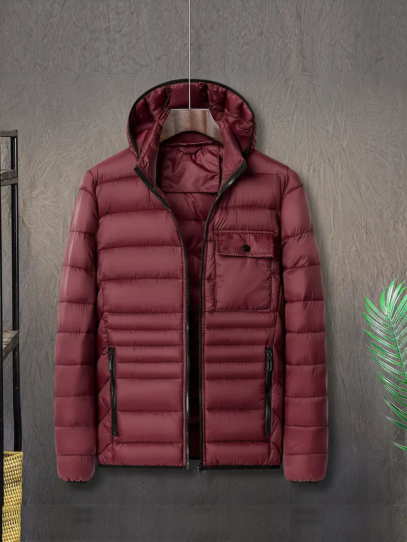 Veste matelassée élégante avec capuche pour hommes - Erik