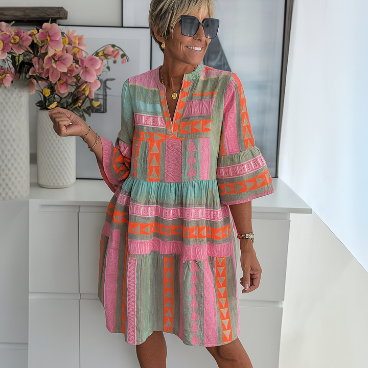 LD | Robe Brodée Légère – Élégance Bohème et Confort Estival