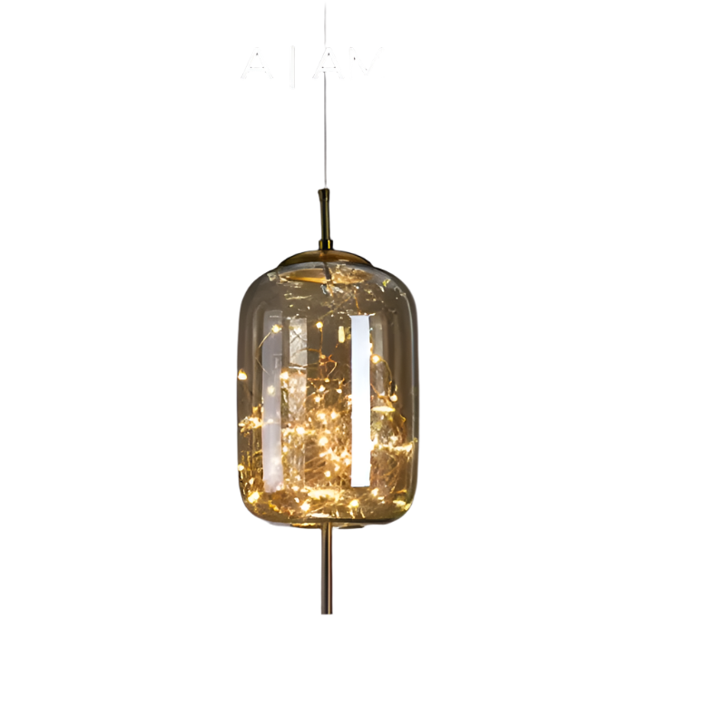 Essence | Lampe pendante élégante en verre brun