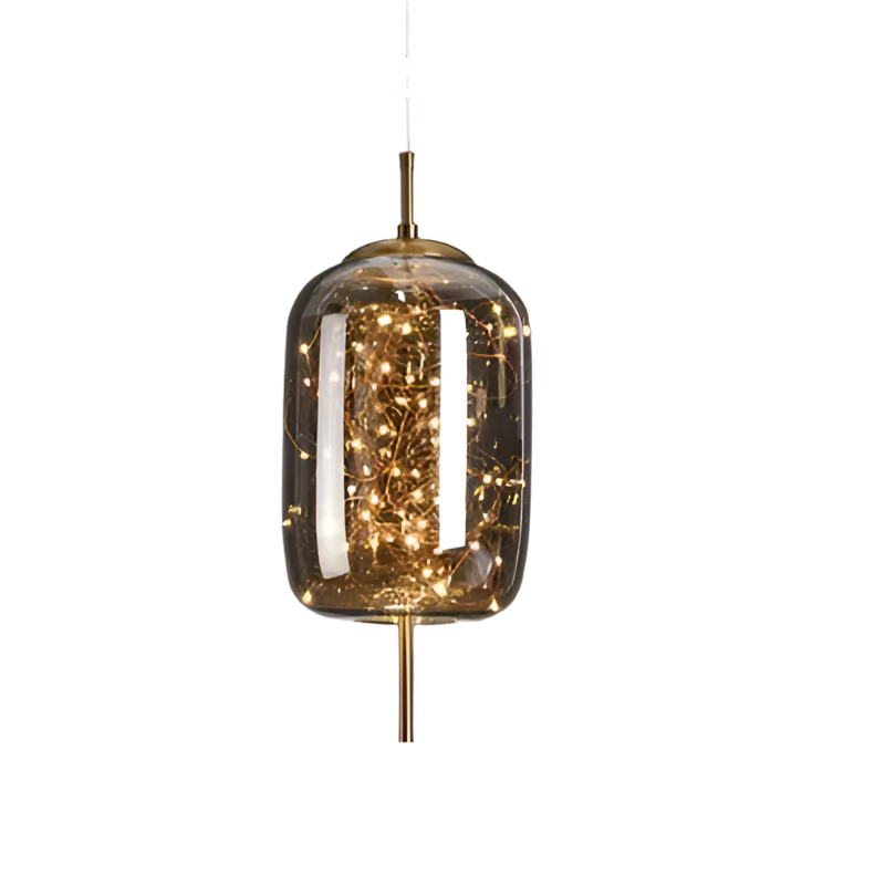 Essence | Lampe pendante élégante en verre brun