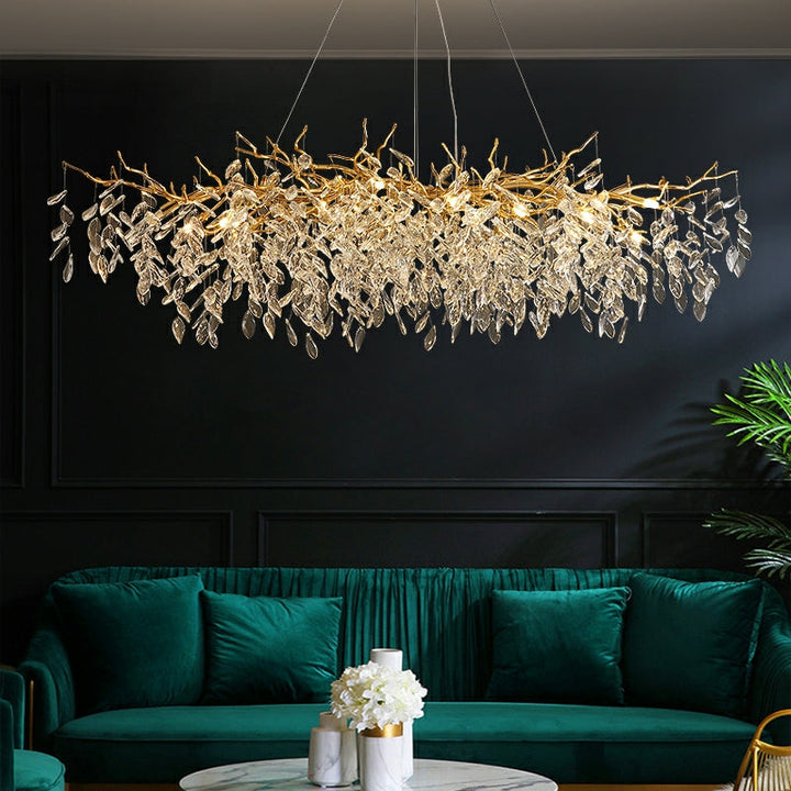 Lustre de luxe en cristal français pour une atmosphère élégante