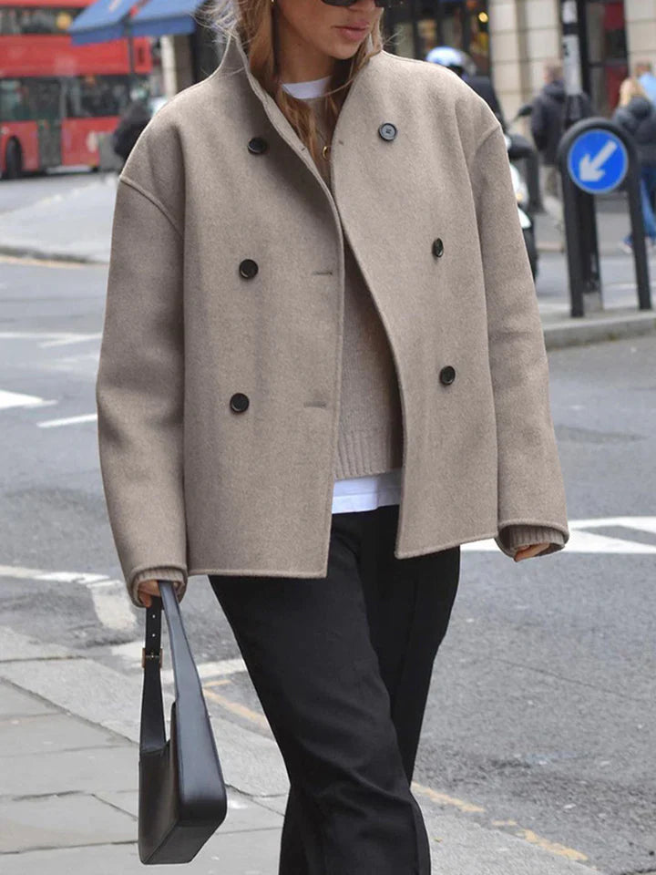 AINIAH - Blazer chic à double boutonnage pour une élégance sans faille