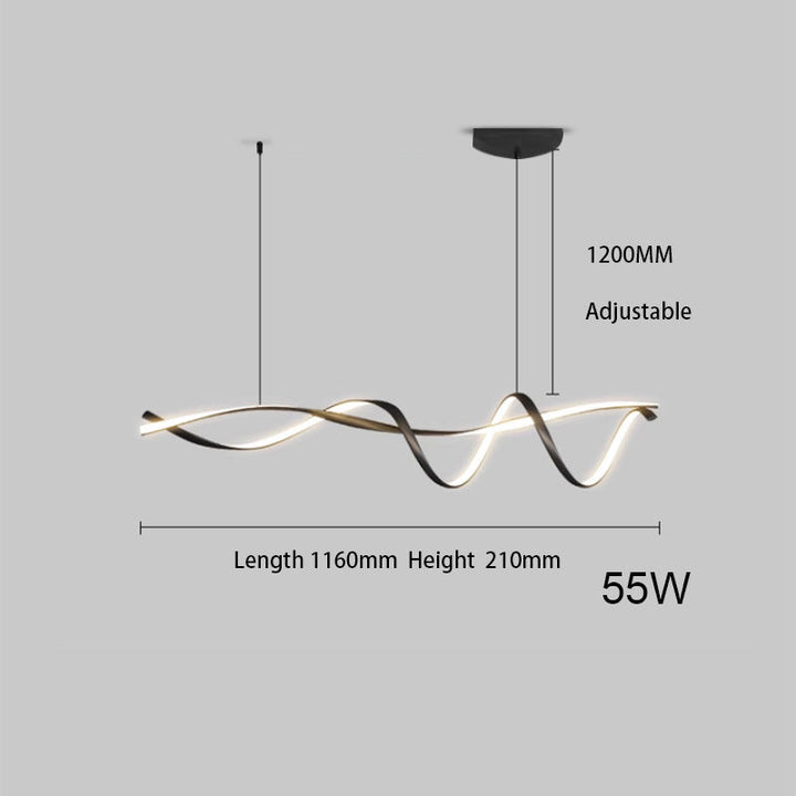 Lustres LED modernes noirs pour une touche de luxe