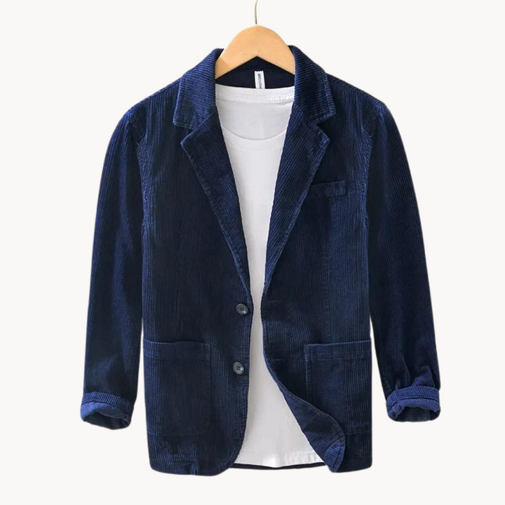 Blazer élégant en velours côtelé avec boutons élégants par Rahul