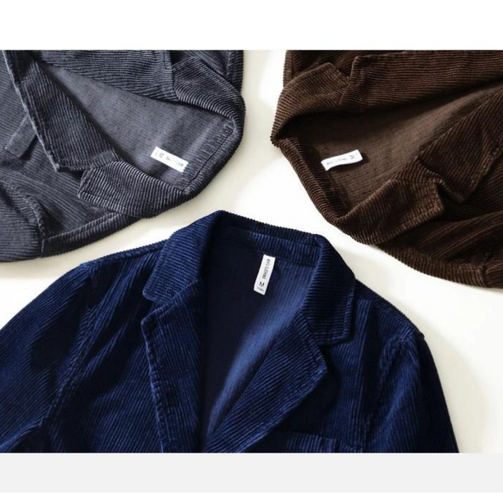 Blazer élégant en velours côtelé avec boutons élégants par Rahul