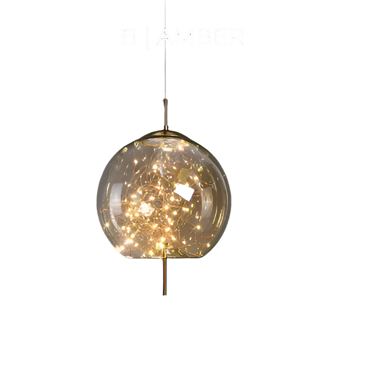 Essence | Lampe pendante élégante en verre brun