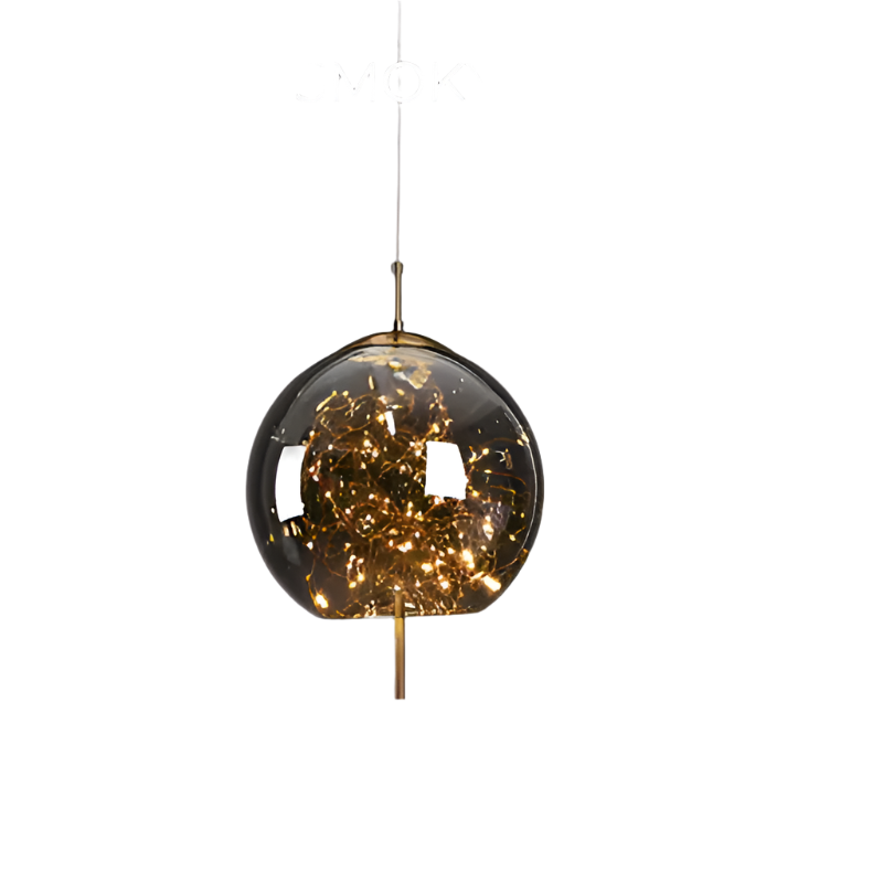 Essence | Lampe pendante élégante en verre brun
