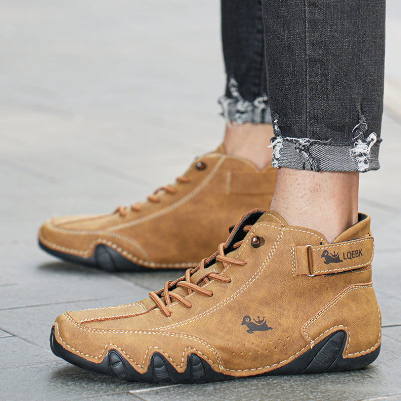 Decks | Chaussures de luxe antidérapantes pour pieds nus en cuir véritable pour un confort ultime (unisexe)