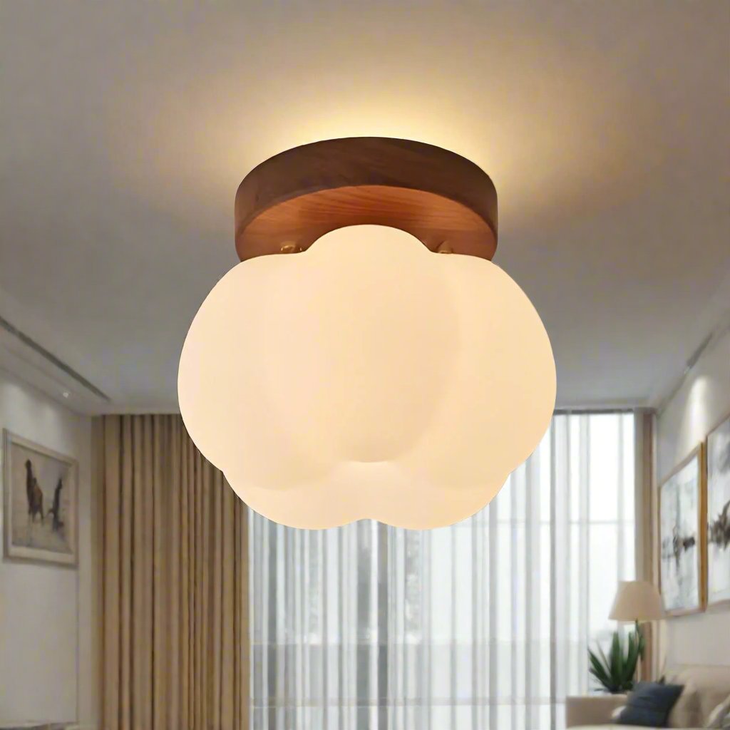 Lampe suspendue chic en forme de citrouille pour une atmosphère plus chaleureuse