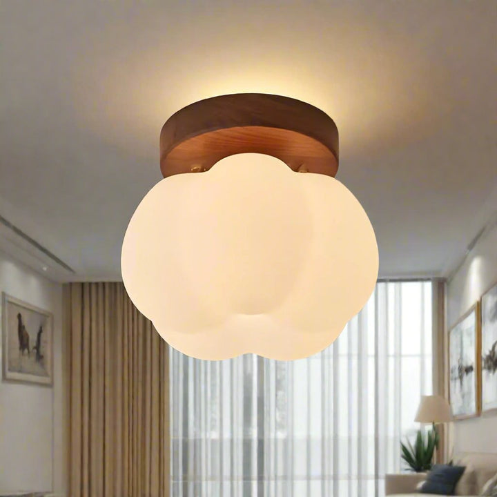 Lampe suspendue chic en forme de citrouille pour une atmosphère plus chaleureuse