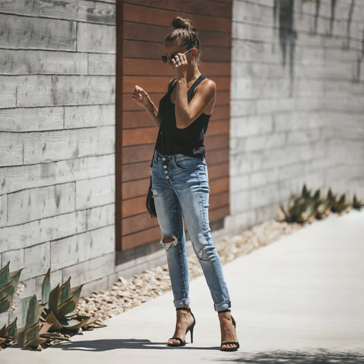 LISELOTTE - Jeans déchirés élégants pour femmes