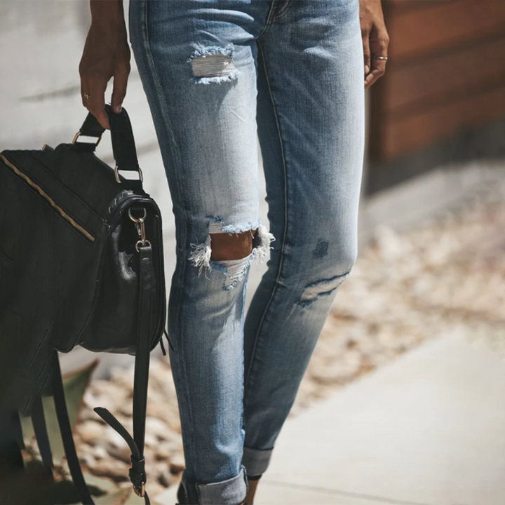 LISELOTTE - Jeans déchirés élégants pour femmes